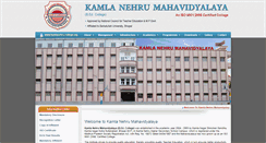 Desktop Screenshot of kamlanehru-college.org