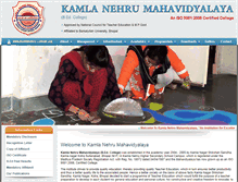 Tablet Screenshot of kamlanehru-college.org